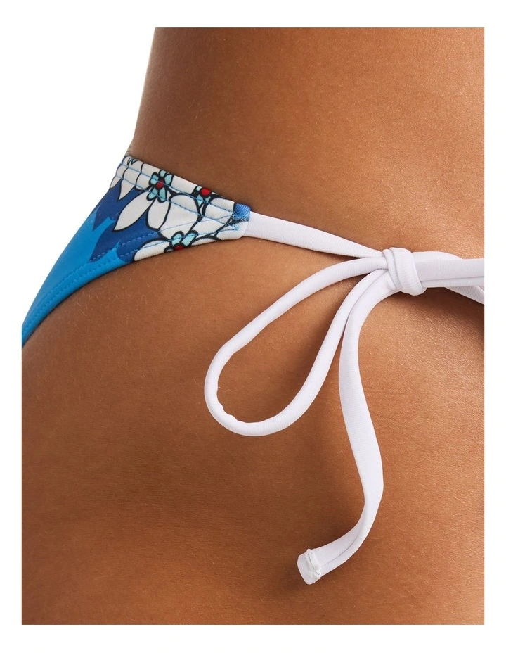 Leileis Tie Side Mod Bikini Bottom in Azure Blue image 4