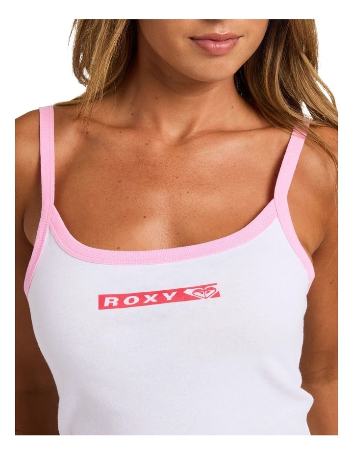 Rewind Cami Tank Top in White image 4