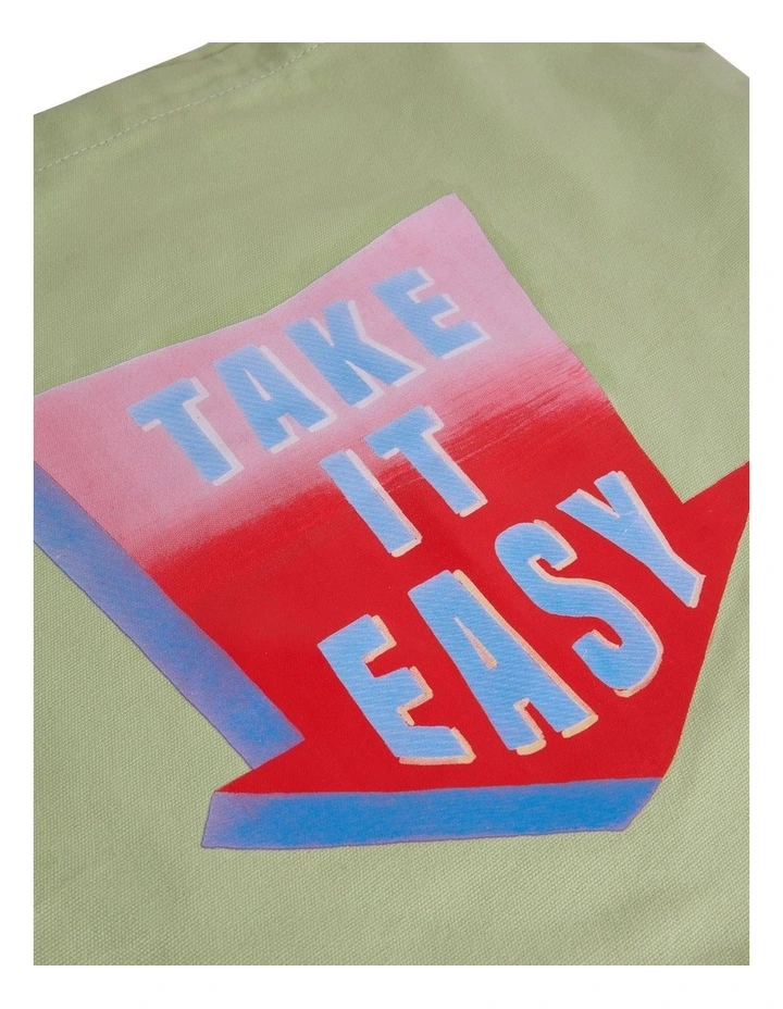 Vibing Tote Bag in Lime image 4