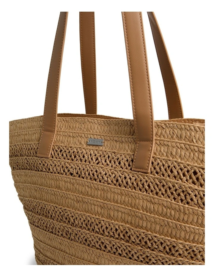 Straw Addiction Tote Bag in Natural image 4