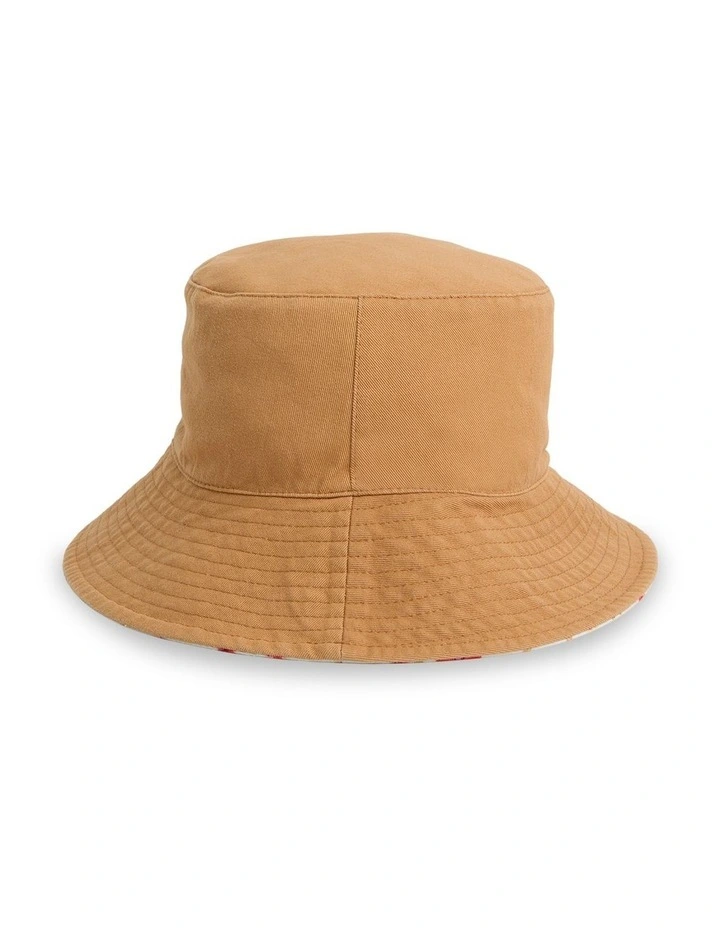 Jasmine Paradise Reversible Bucket Hat In High Risk Red image 2