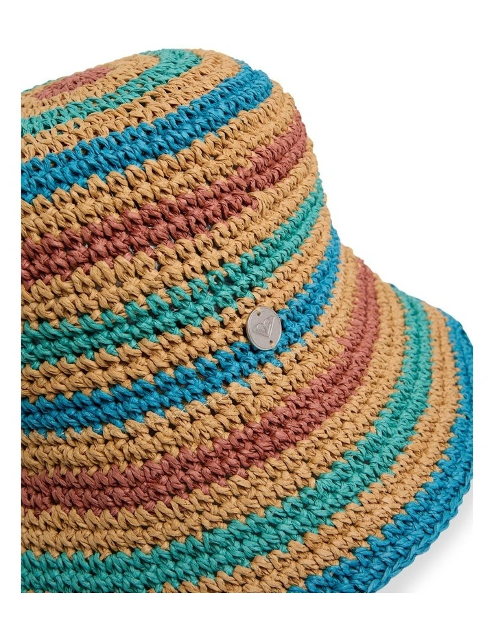 Dunes Straw Bucket Hat In Blue Moon image 3