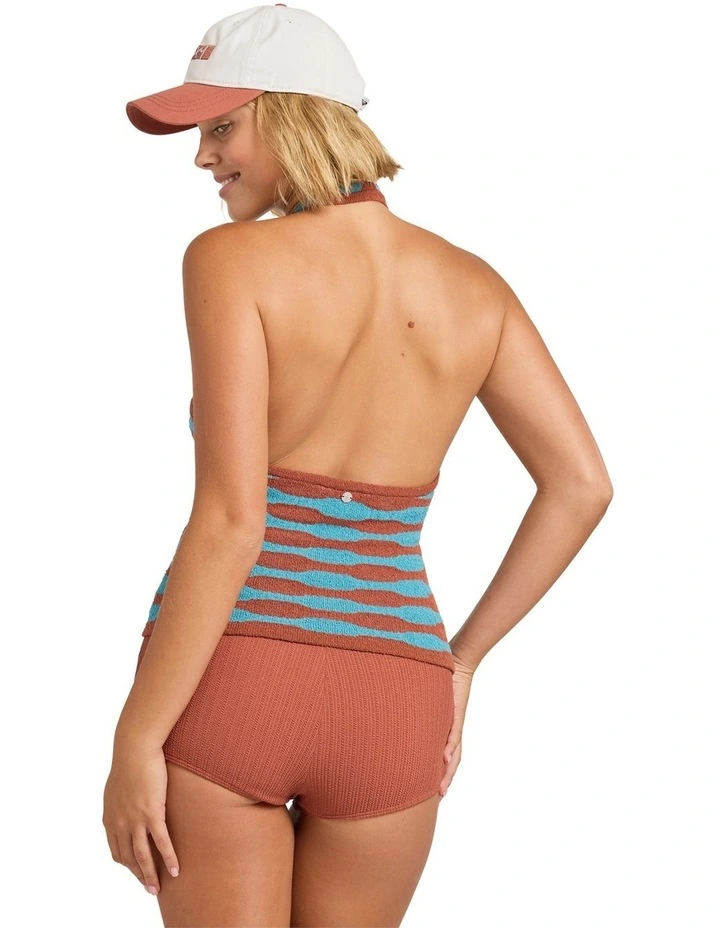 Dunes Knit Halter Top In Blue Moon image 2
