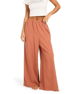 Costa Check Pants In Chutney