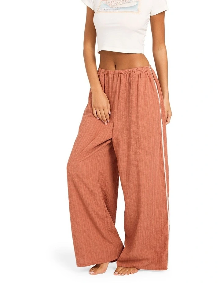 Costa Check Pants In Chutney image 3