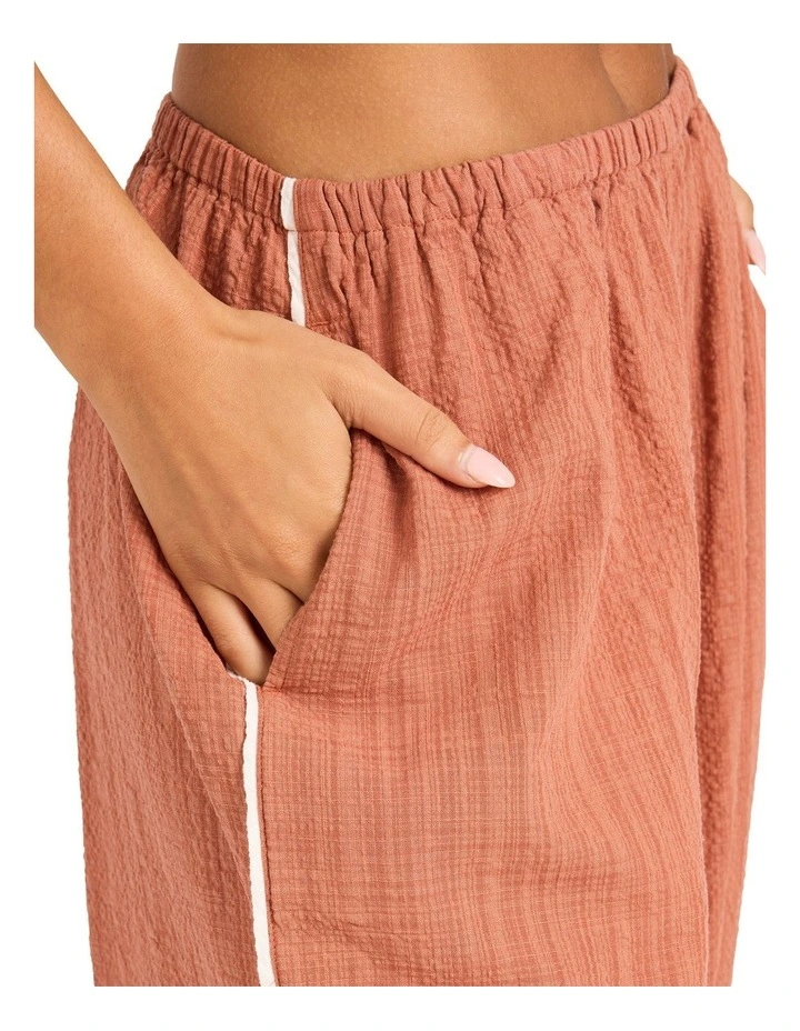 Costa Check Pants In Chutney image 4