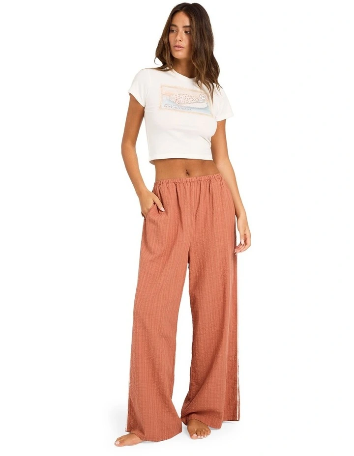 Costa Check Pants In Chutney image 5