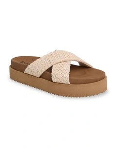Syenna Platform Slides In Cream