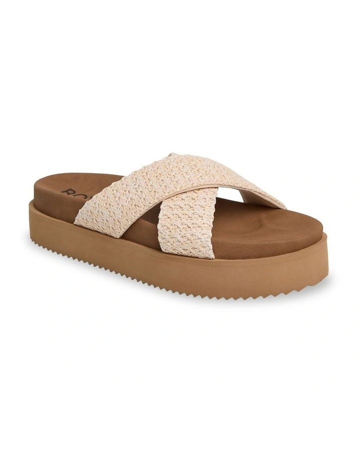 Syenna Platform Slides In Cream image 1
