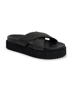 Syenna Platform Slides In Black