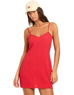 Sidney Slip Dress In High Risk Red