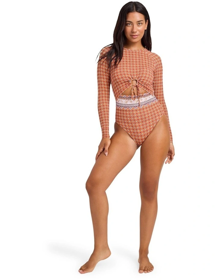 Aurora Fashion One Piece Rashguard In Dusty Orange image 5