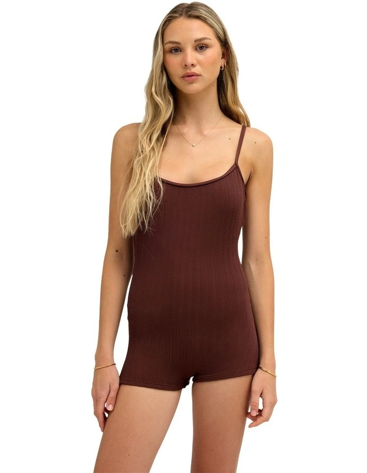 Roxy Love Boyleg One Piece Swimsuit In Java image 1