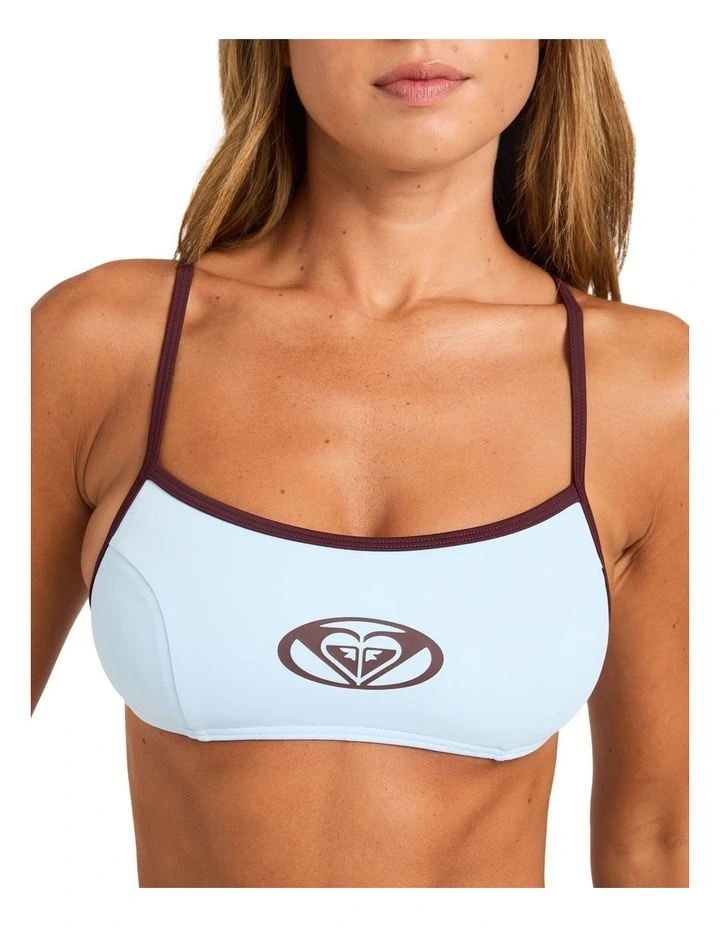 Swell Bralette Bikini Top In Powder Blue image 4