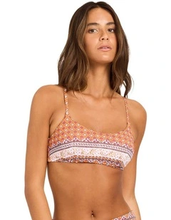 Aurora DD Bikini Top In Dusty Orange