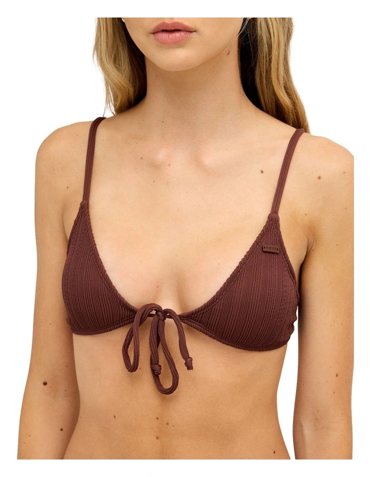 Roxy Love Triangle Bikini Top In Java image 4