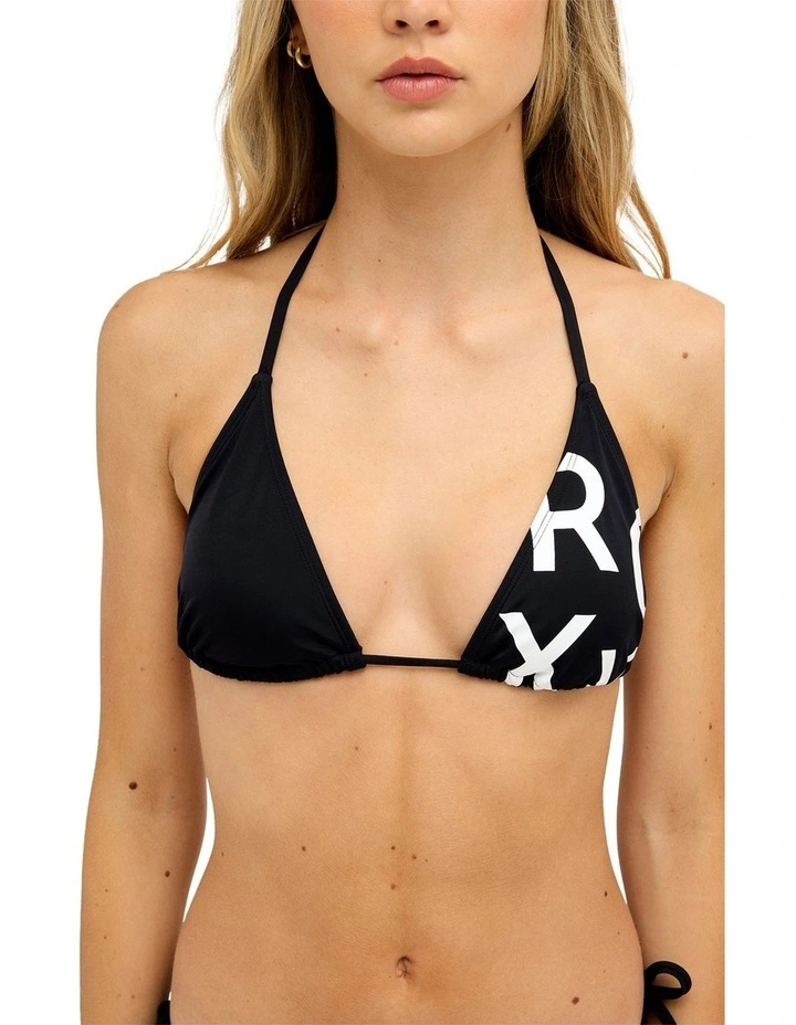 Corpo Tiki Tri Bikini Top In Black image 4