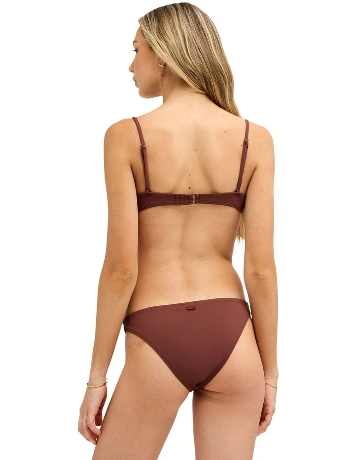 Beach Classics Underwire Tri Bikini Top In Java image 2