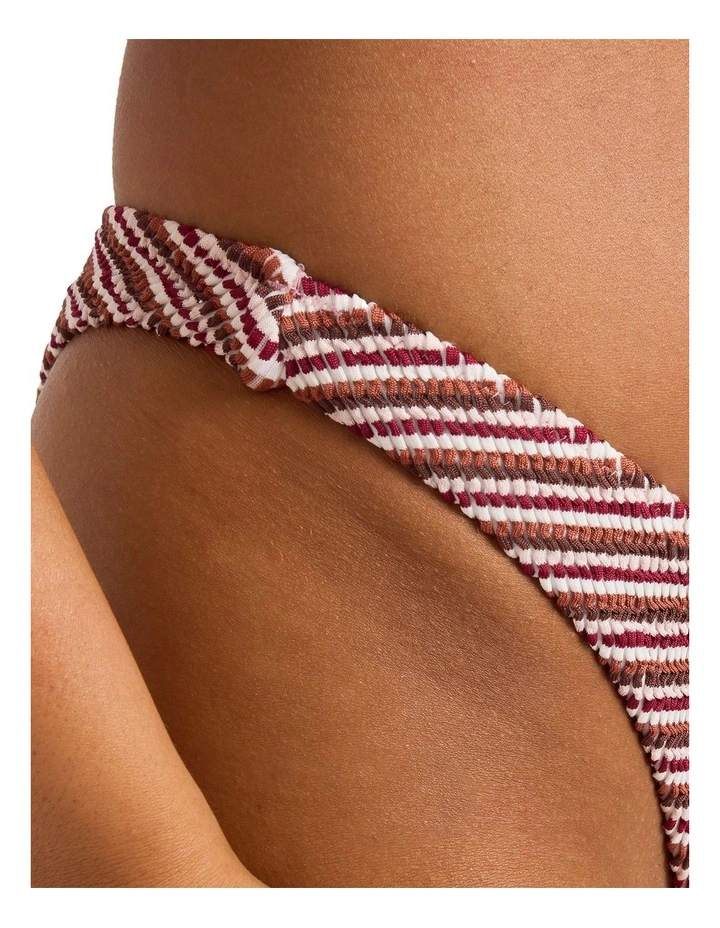 Daphne High Leg Cheeky Bikini Bottom In Multi image 4