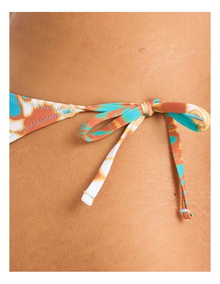 Laguna Tie Side High Leg Cheeky Bikini Bottom In Blue Moon image 4
