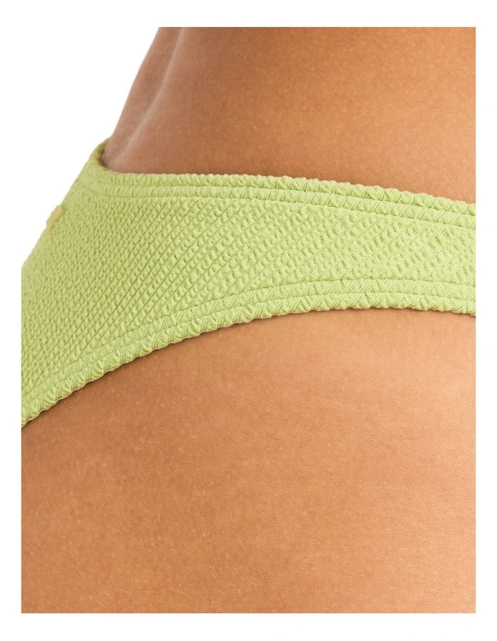 Aruba Cheeky High Leg Bikini Bottom In Leaf Green image 4