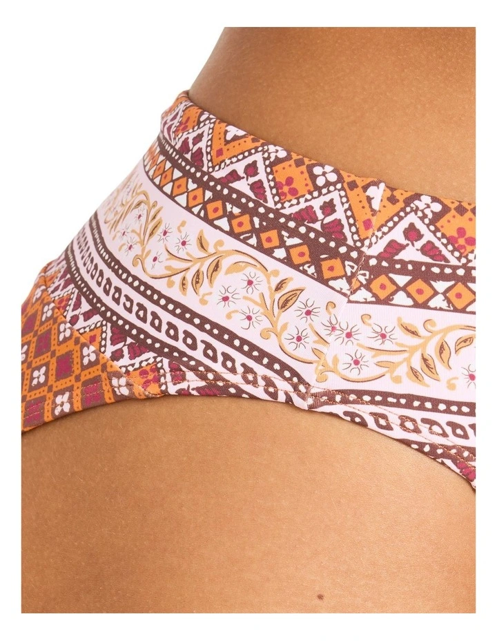 Aurora Mid Waist Mod Bikini Bottom In Dusty Orange image 4