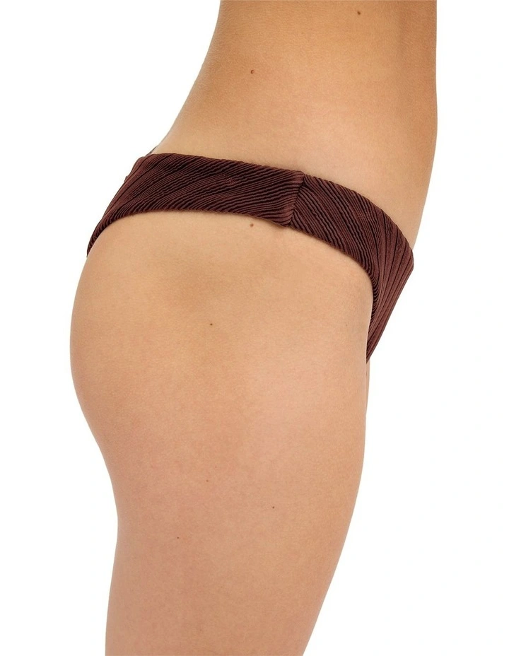 Roxy Love High Leg Cheeky Bikini Bottom In Java image 4
