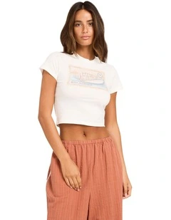Stowaway Baby Tee In Cloud Dancer