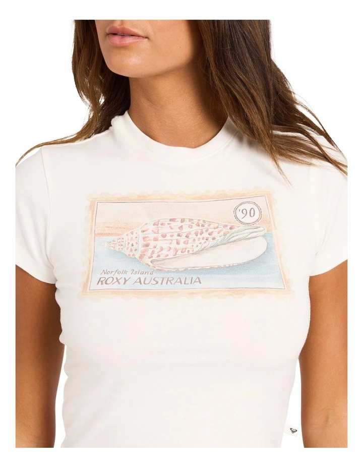 Stowaway Baby Tee In Cloud Dancer image 4