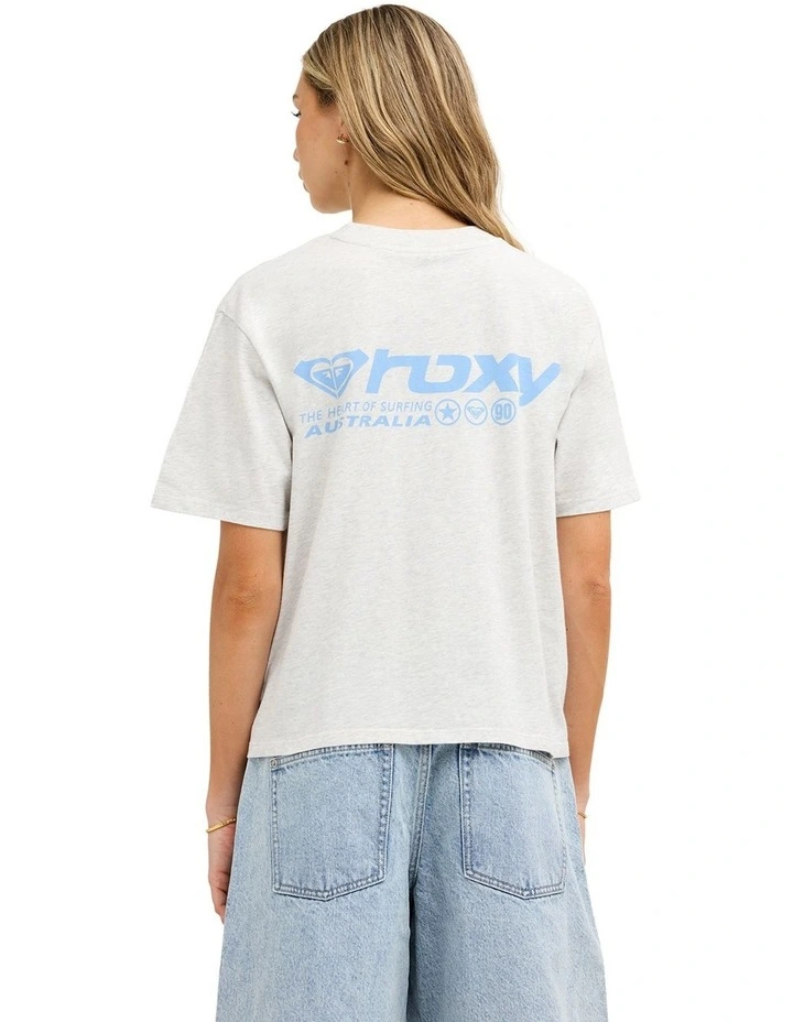 Heart Of Surfing T-Shirt In Snow Marle image 2