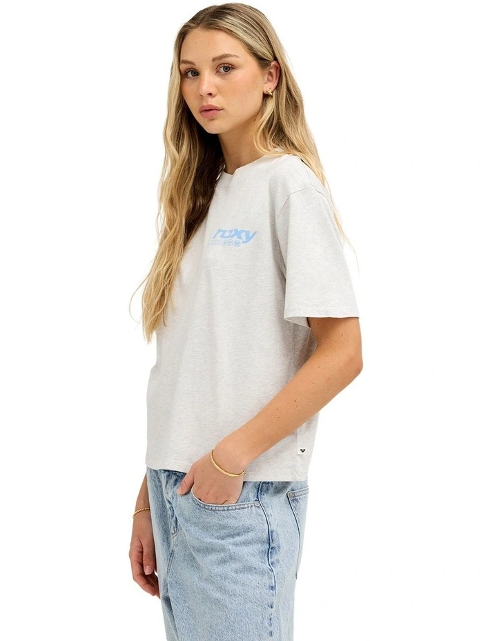 Heart Of Surfing T-Shirt In Snow Marle image 3