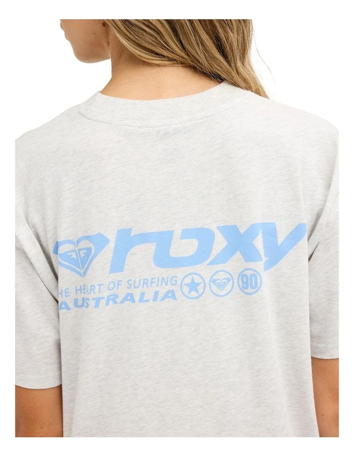 Heart Of Surfing T-Shirt In Snow Marle image 4