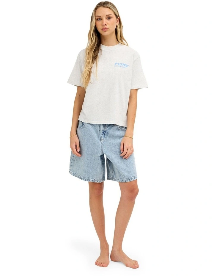 Heart Of Surfing T-Shirt In Snow Marle image 5
