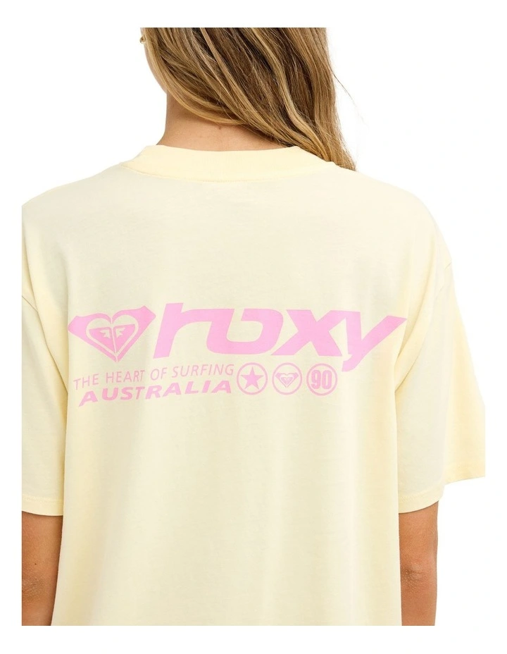 Heart Of Surfing T-Shirt In Lemon Drop image 4