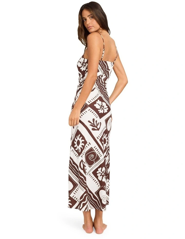 Cowrie Maxi Slip Dress In Coconut Milk image 2