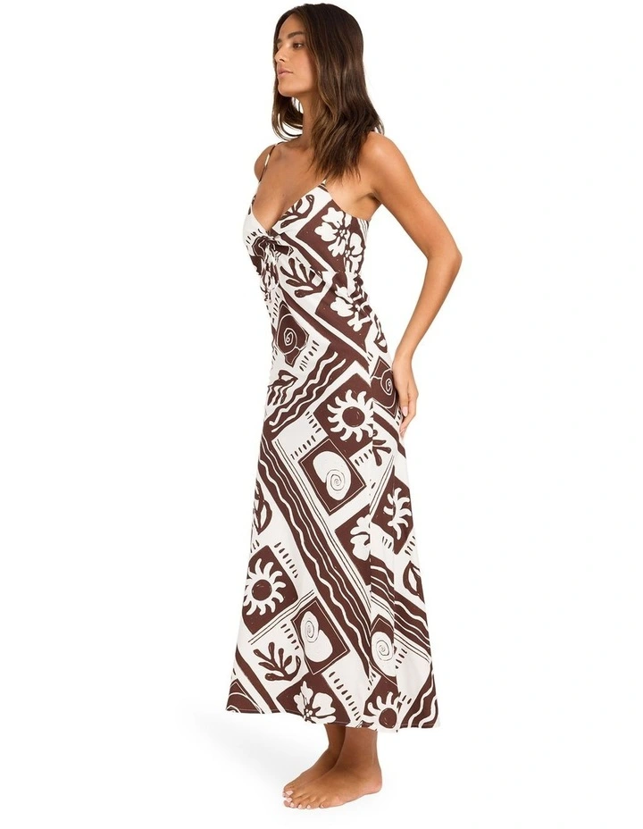 Cowrie Maxi Slip Dress In Coconut Milk image 3