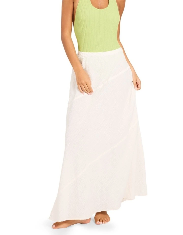 Maria Maxi Skirt In Cloud Dancer image 1