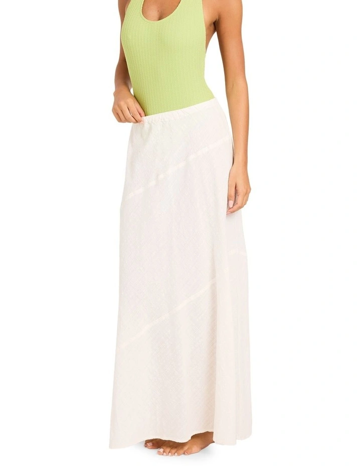 Maria Maxi Skirt In Cloud Dancer image 3