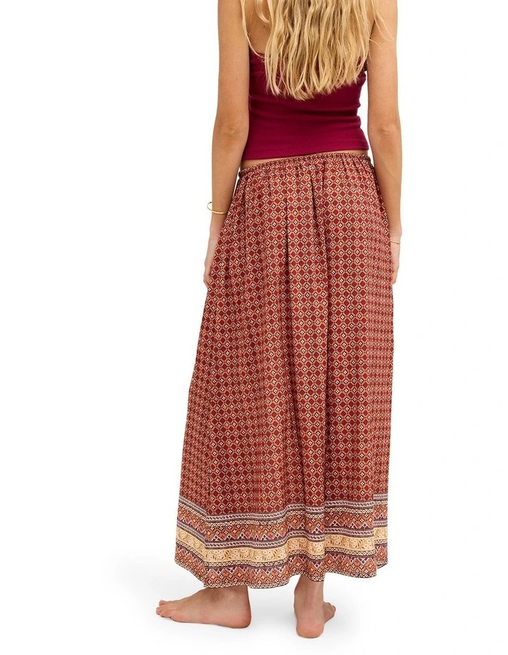 Aurora Maxi Skirt In Dusty Orange image 2
