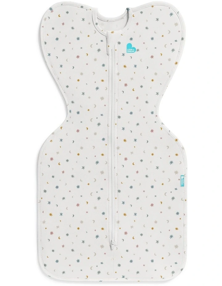 Swaddle Up 0.2T Stretch Organic Cotton Starlight White image 1