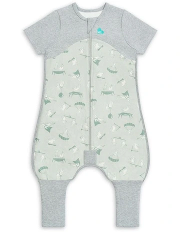 Organic Cotton 1Tog Short Sleeve Sleep Suit in Olive