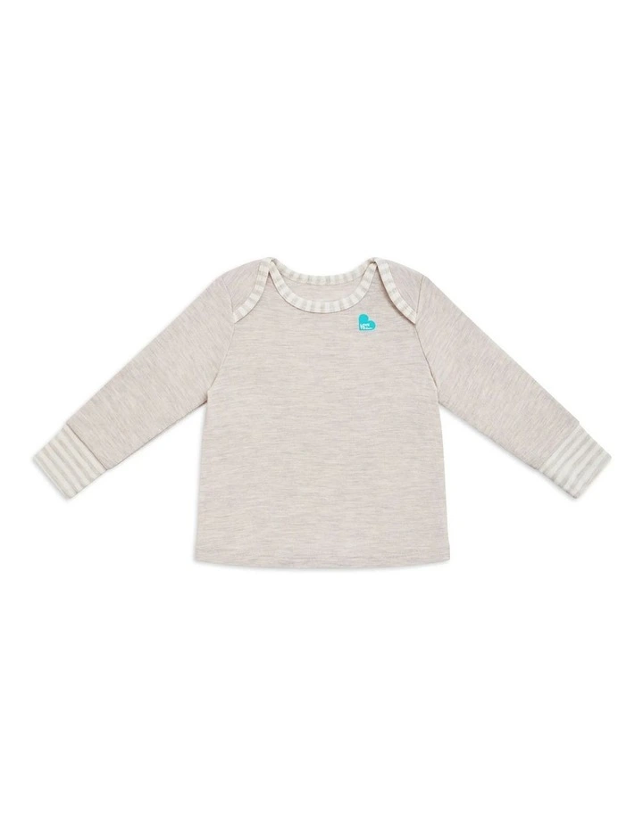 Long Sleeve Pyjama in Oatl Marle image 1