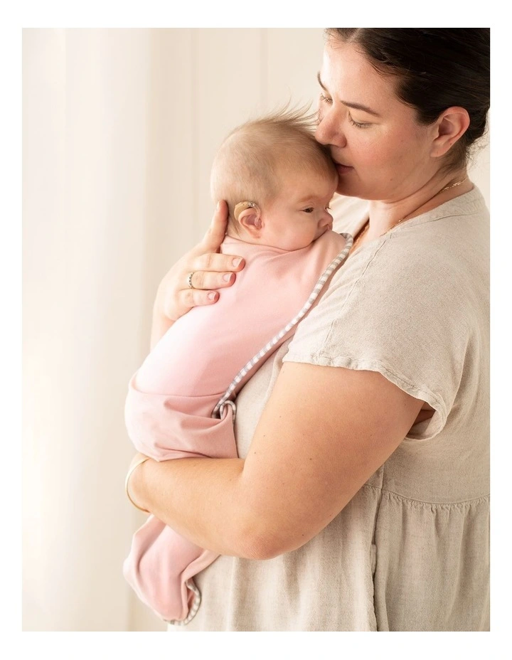 Swaddle Up 1.0T Stretch Cotton Dusty Pink image 3
