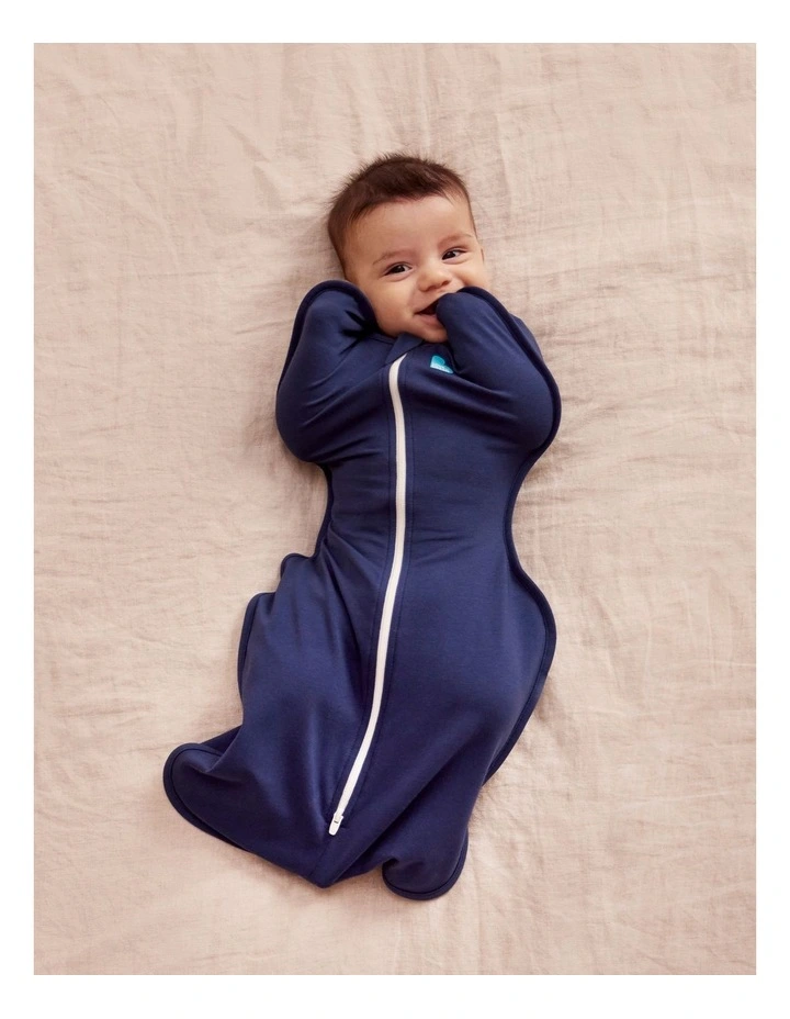 Stretch Cotton Up 1.0T Swaddle in Blue image 3