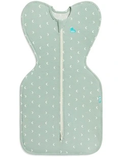 Stretch Cotton Moon Up 1.0T Swaddle in Green