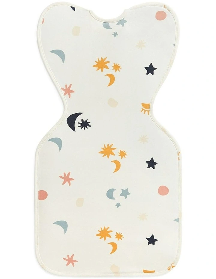 Swaddle Up 1.0T Organic Stretch Cotton Lunar in White image 2