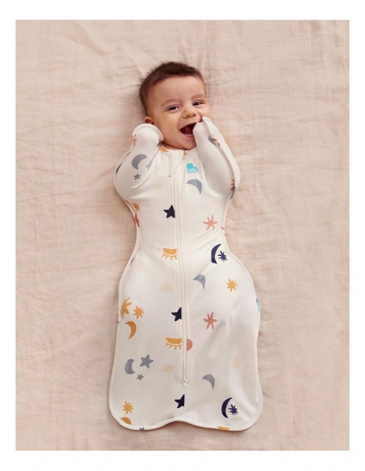 Swaddle Up 1.0T Organic Stretch Cotton Lunar in White image 3