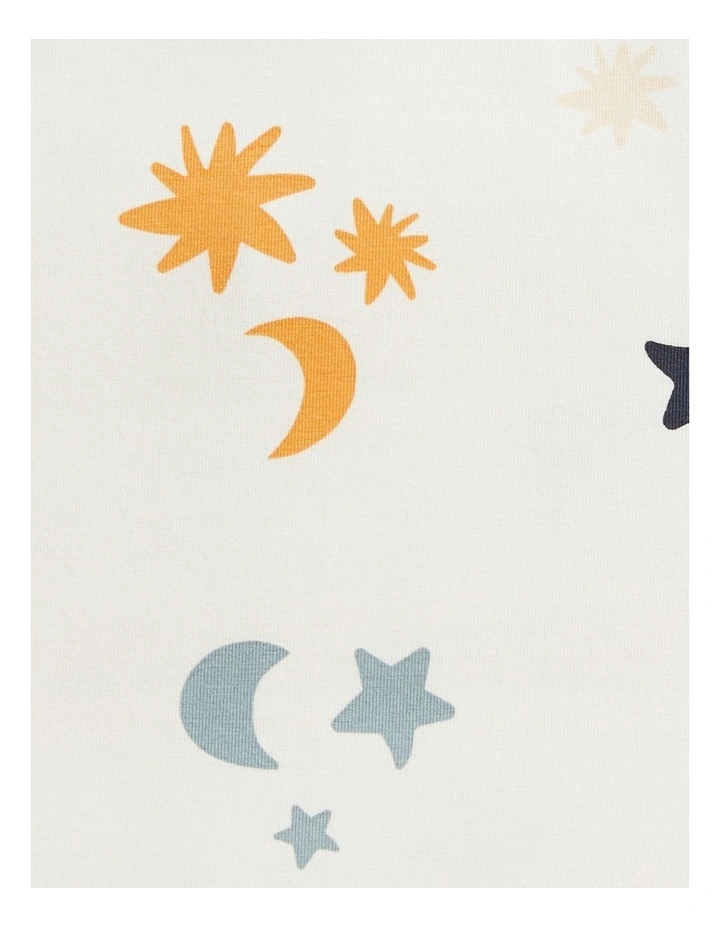 Swaddle Up 1.0T Organic Stretch Cotton Lunar in White image 4