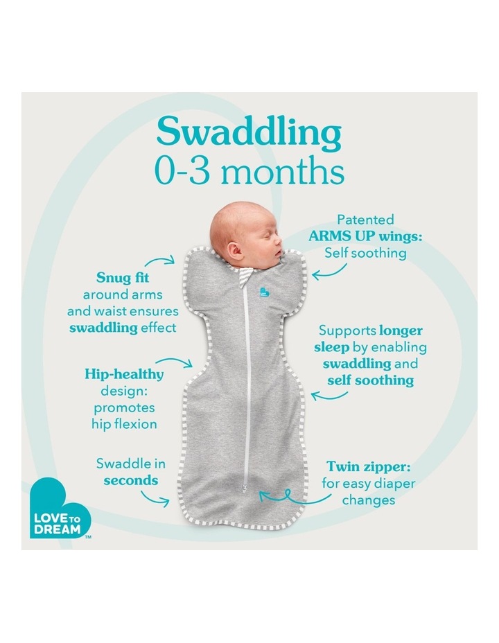 Swaddle Up 2.5T Quilted Stretch Cotton Dreamer in White image 4