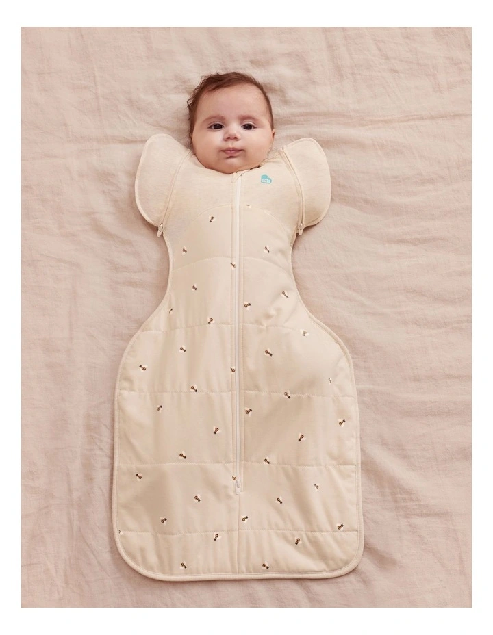 Transition Bag 2.5T Quilted Stretch Cotton Bees in Oatmeal image 2